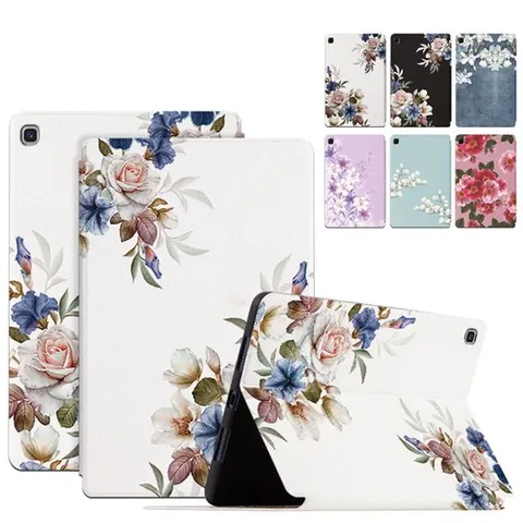 갤럭시탭S5e 10.5 T720 플라워 프린팅 스탠드 플립 가죽 케이스