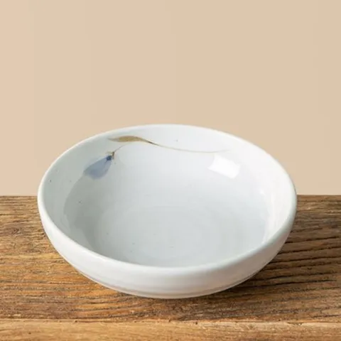 이천도자기 청꽃고백자 원찬기 4호 15.5cm 그릇 식기