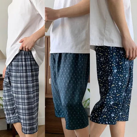 시원한 국내생산 썸머인견 남성 실내복 7부바지