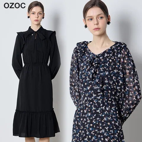 오조크 데이지 프릴 원피스