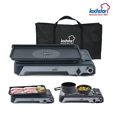 콕스타 가정용 부탄가스 멀티 와이드 가스그릴 휴대용 캠핑 그릴팬 구이판