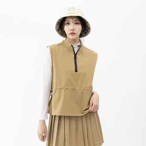 여성 골프 바람막이 조끼 상의 봄 여름 간절기 여자골프의류 STRINGWAIST