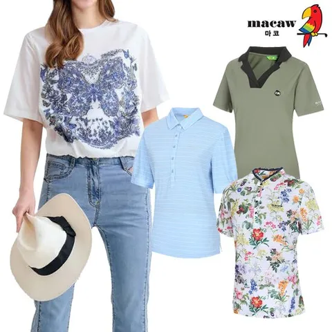 [마코] [마코] 여성 반팔 티셔츠 균일가 8종 택1