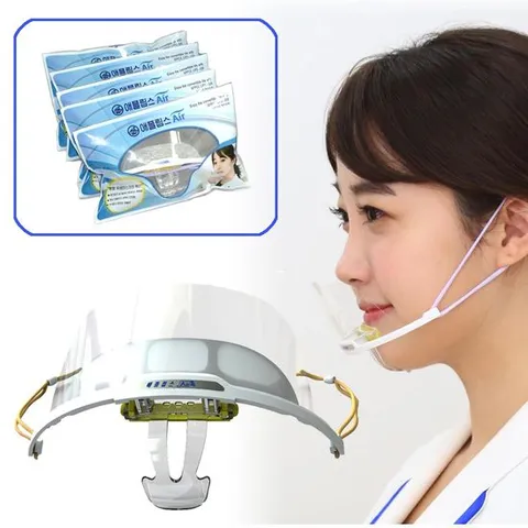 (오앤피) 호흡이 편한 투명위생마스크 (Air) 투명마스크 투명방역마스크 주방용마스크 식당마스크 조리용마