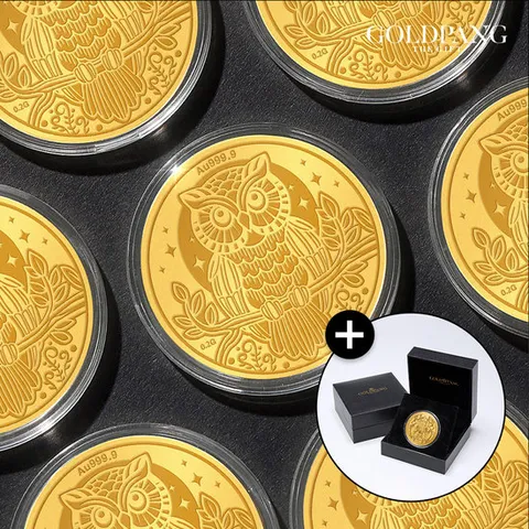 골드팡 24k 순금코인 14종 택 1 0.1g + 프리미엄 가죽패키지 (당일발송)