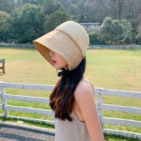 (앙상블) 썸머 보넷 햇/여름모자/밀짚모자/자외선차단
