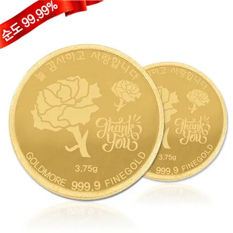 순금 코인 37.5g 24k  [카네이션B] 추석 은사님 부모님 선물