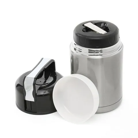 쿠킹메이드 간편조리 보온죽통(1L) (실버) 대용량보온병 보온통 죽통 도시락통 보온도시락통 보온도시락용