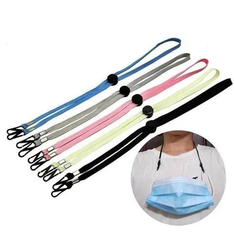 분실방지 길이조절 마스크 목걸이 스트랩 블랙 그레이