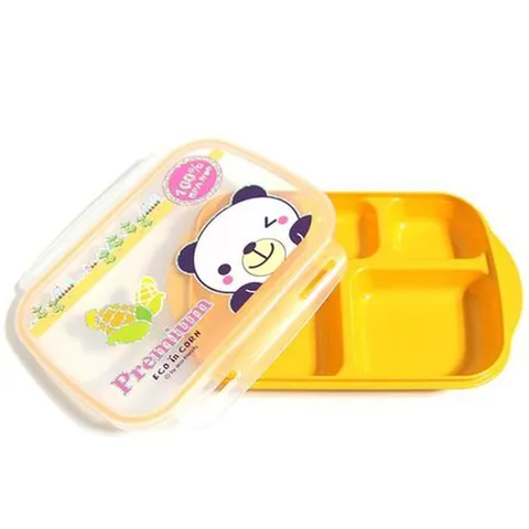 한진프옥수수 꾼인유아락식판세트-가방포함