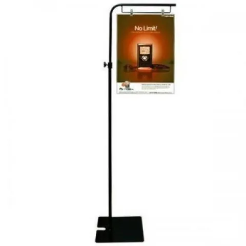 집게형 POP 롱 스탠드 (Black) POP스탠드 인쇄물스탠드 홍보물스탠드 안내문스탠드 광고문스탠드 집게스탠