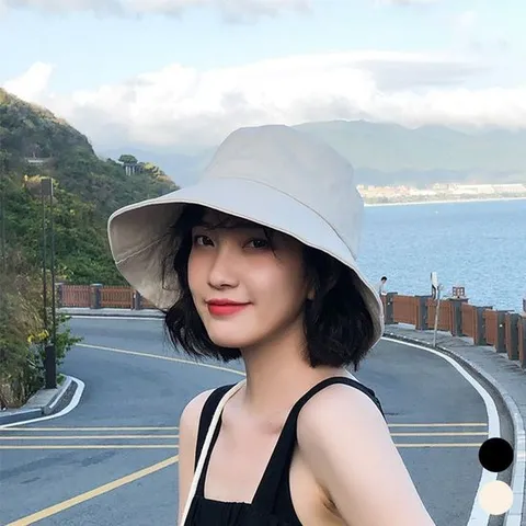 코튼 무지 심플 벙거지 버킷햇 데일리 기본 모자