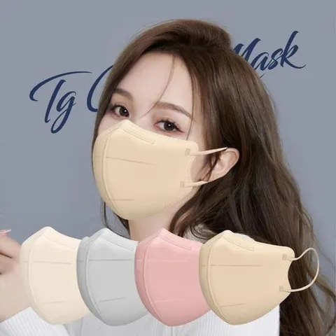 티지/퓨어핏 컬러 일회용 마스크 대형 2D 새부리형 14가지 다양한컬러 10매