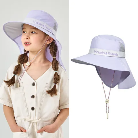 [빅토리아앤프렌즈] 하드챙 플랩썬햇_라벤더허브 (키즈~성인)