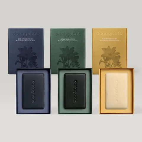 동구밭 블루밍 퍼퓸 샴푸바 3종 택1(카밍/볼륨/리페어) 탈모 완화 기능성 인증