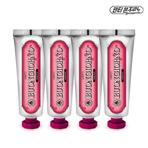 [아토세이프]덴티본조르노 치약 구취 자몽 100g 4개