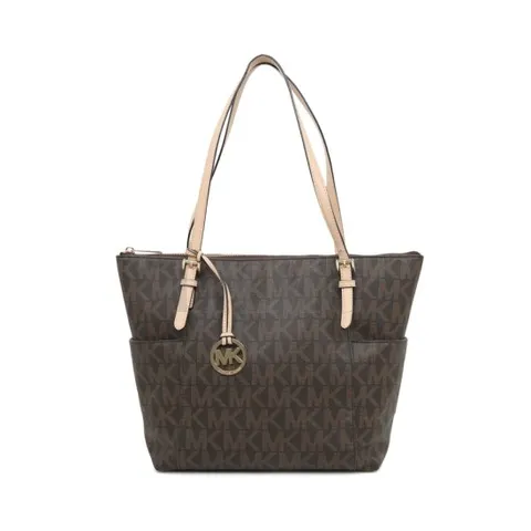 [중고명품] 마이클코어스 젯셋 숄더 MK 시그니처 쇼퍼백