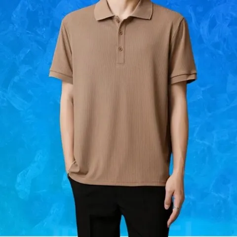 남자 여름 아이스 쿨링 스판 기능성 카라 반팔 티셔츠