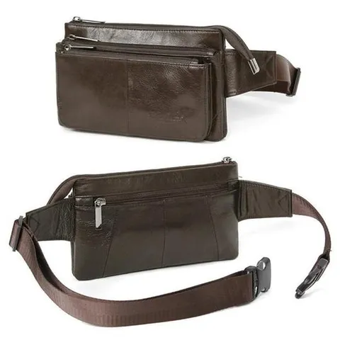 *소가죽* 고급 가죽 힙색 데일리 보조 가방 (2color)