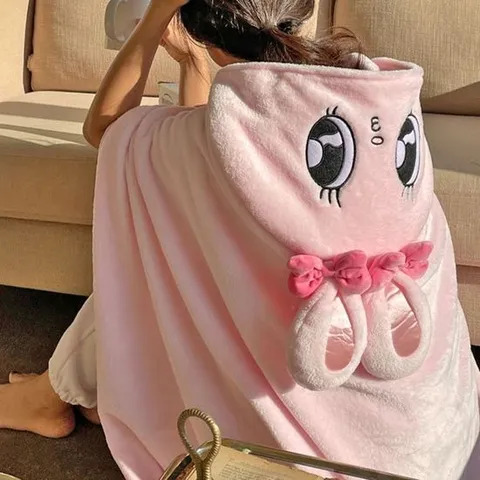 에스더버니 입는 후드 담요/정품 캐릭터 망토 극세사