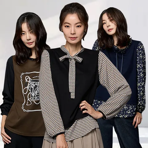메시제이 어텀 로맨틱 블라우스 3종 리본 플라워 프릴 빅사이즈 30대 40대 여성 결혼식하객룩 오피스룩