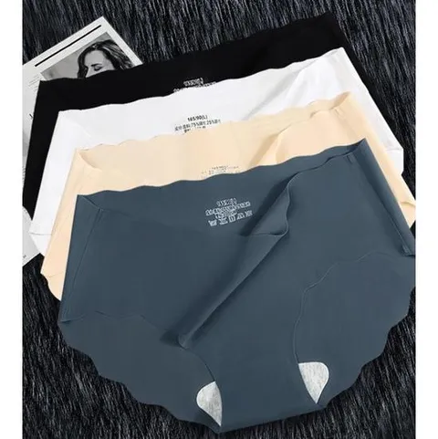 G125036_(4장1세트)물결컷팅 심리스팬티 인생팬티 무봉제