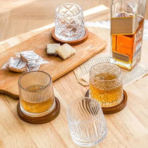 온더락 고급 위스키 술잔 275ml 받침대포함 술잔 홈바술잔 혼술술잔 소주잔선물 집들이선물 잔세트 양주잔