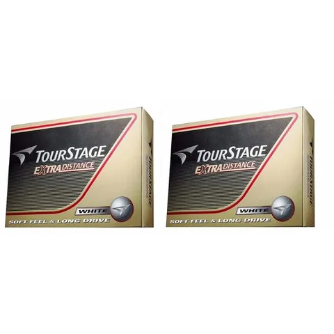 브리지 스톤 골프 공 투어 스테이지 엑스트라 디스턴스 화이트 2 다스 세트 (24 구입)
