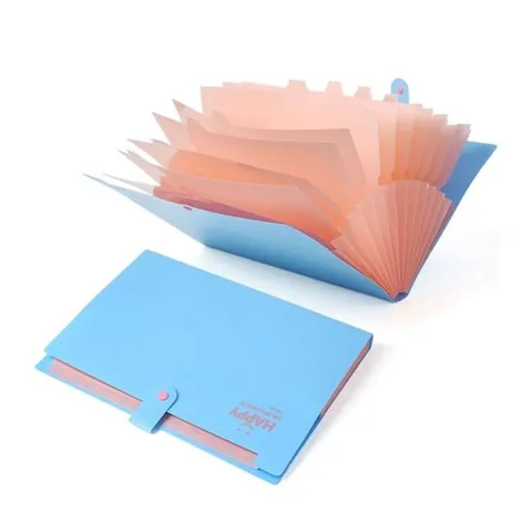 파스텔 도큐먼트 파일 3p세트(13칸) (블루) 도큐먼트파일 파일케이스 문서보관케이스 문서정리케이스 문서