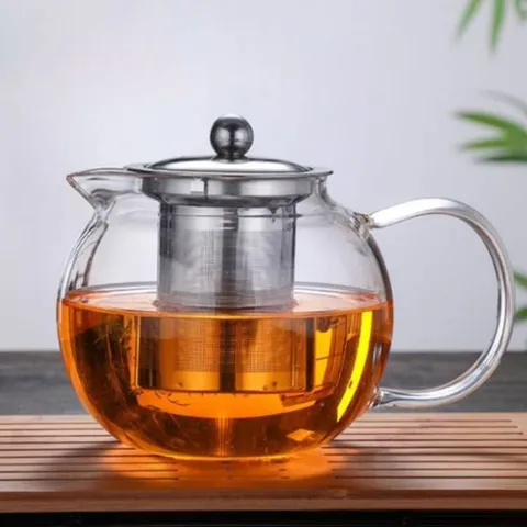 (로하티) 티앤미 내열유리 차포트(650ml) 유리티포트 전기티포트 거름망티포트 내열유리차포트 유리포트 티