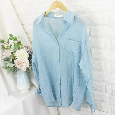 [쿨젠]rj_심플 거즈 NB BOL면남방,기본셔츠,코튼셔츠,카라셔츠,