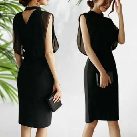 홀복 원피스 인기 정장 하객룩 결혼식 감성 여성 민소매 면