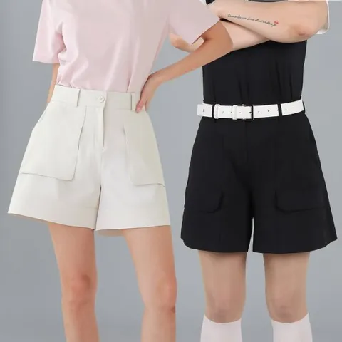 [GS]화이트베어 허리밴딩 스판 여성 골프 반바지 WB712/WB721