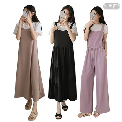 [이삐다]이삐다 여성 여름 국산 반팔 원피스/점프슈트 균일가