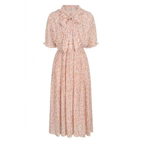 [레코브](레코브) 패턴 플리츠 리본 반팔 원피스(LC31C7OP536X)