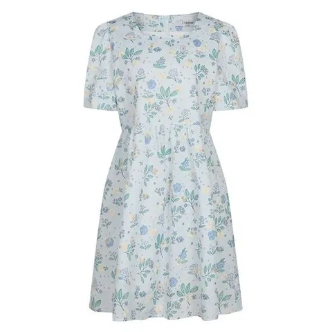 [레코브]() 플라워 자수 패턴 스퀘어넥 반팔 원피스(LC61C6OP530X)