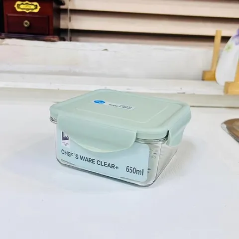 쉐프웨어 클리어 플러스 정사각(650ml) 용기 반찬용기 찬용기 음식용기 음식밀폐용기 주방용기 반찬보관통