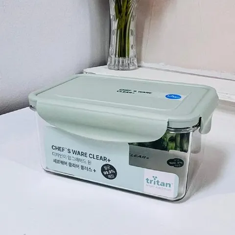쉐프웨어 클리어 플러스 직사각(1.22L) 용기 반찬용기 찬용기 음식용기 음식밀폐용기 주방용기 반찬보관통