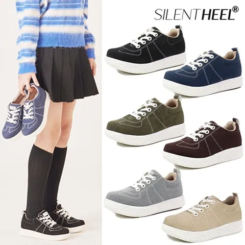 [출고가 89,000원/사은품 증정] 국산 가볍고 발편한 7중 쿠션 키높이 5cm 스니커즈 가을 경량 푹신한 깔창 운동화 여자 남자 통굽 단화 여성 남성 커플 학생 캐주얼 SN011