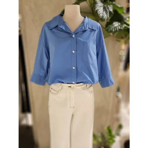 [ 현대백화점 ][ZOOC] 백포인트 코튼 셔츠 (Z252MSC103)