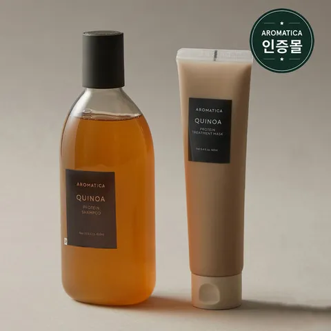 아로마티카 퀴노아 (프로틴 샴푸 400ml+트리트먼트 마스크 160ml)
