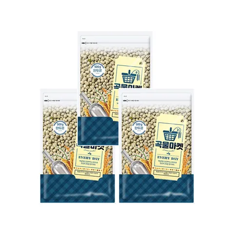 [곡물마켓] 더프레시 완두콩 500g x 3