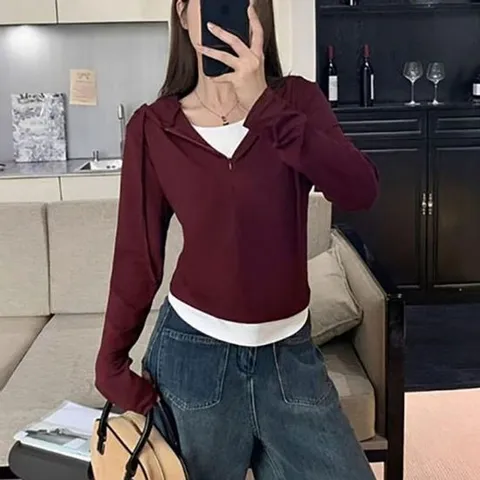 간절기 여자 캐주얼 외출 데일리 필수템 패션 후드 긴 여름긴팔티