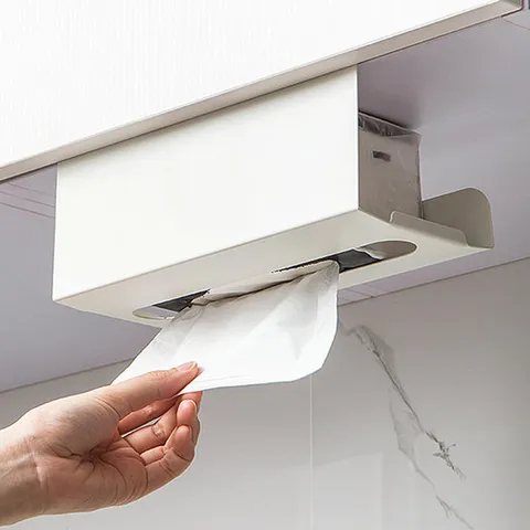 [로아리빙]키친타올 홀더 곽티슈 벽걸이 스탠 케이스 무타공 휴