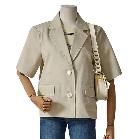 [ 롯데백화점 ][포커스]투버튼 베이직 반팔자켓_FM5D3JK3213