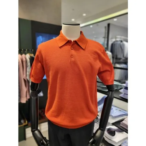 [ 현대백화점 ][카운테스마라] 면 카라니트 반소매 티셔츠 (CSTY2C2303O0)