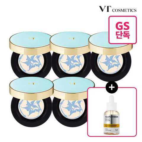 [VT] 에센스 선 팩트 5개 세트+브라이트닝 앰플 증정