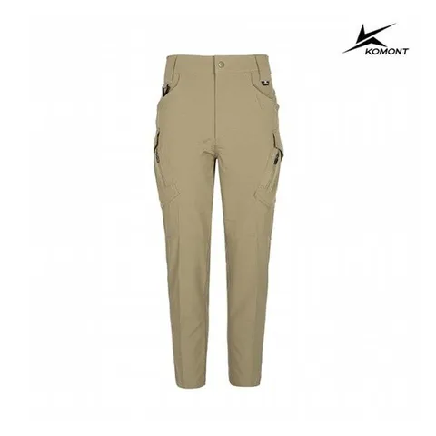 [코몽트][코몽트] 남성 빅포켓 허리밴딩 카고 팬츠 베이지