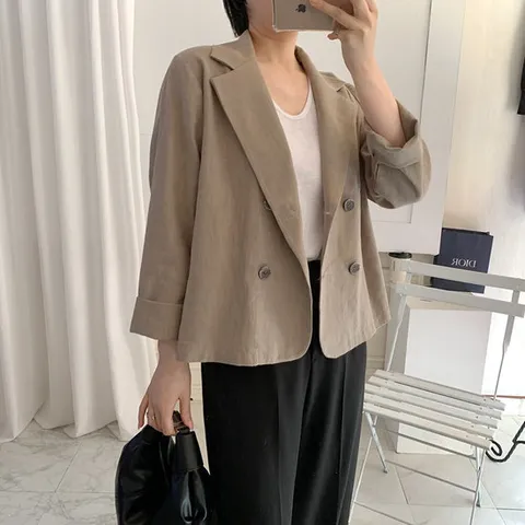 갤러리샵 / 네추럴무드 린넨 더블자켓