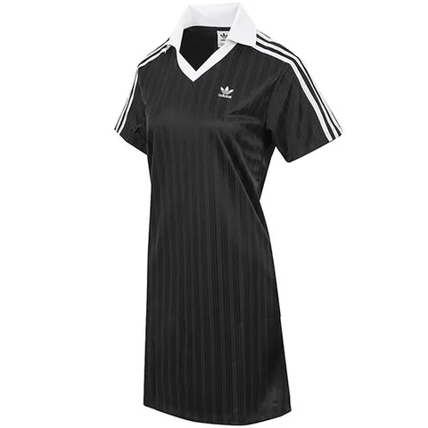 [정품] 아디다스 W 아디컬러 풋볼 자카드 브이넥 드레스 (JD2599)